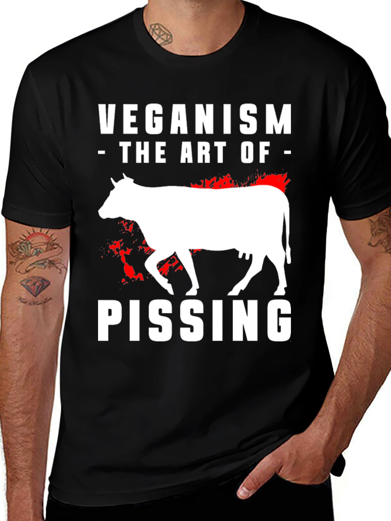 Veganism Graphic Tee: The Art of Pissing Off People