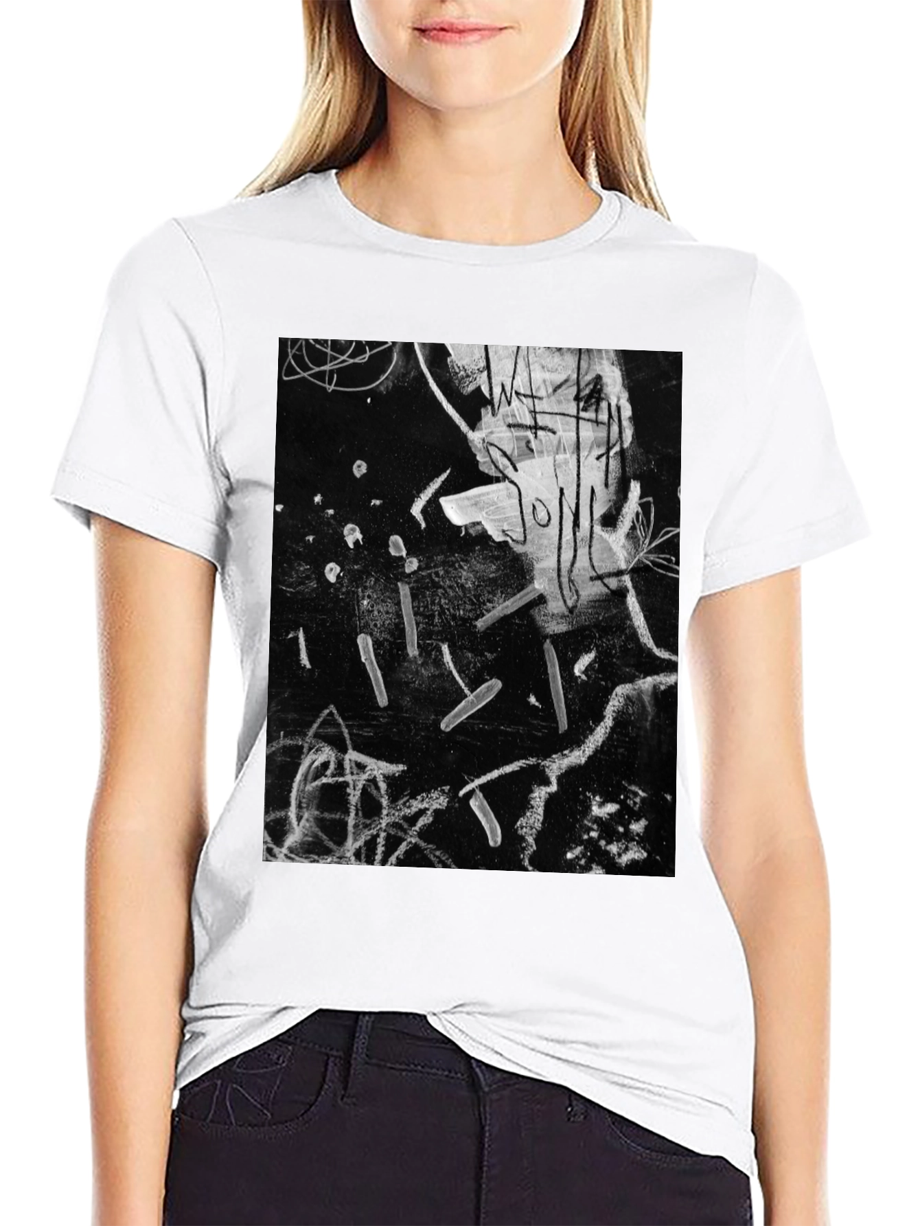 Abstract Art Black T-Shirt
