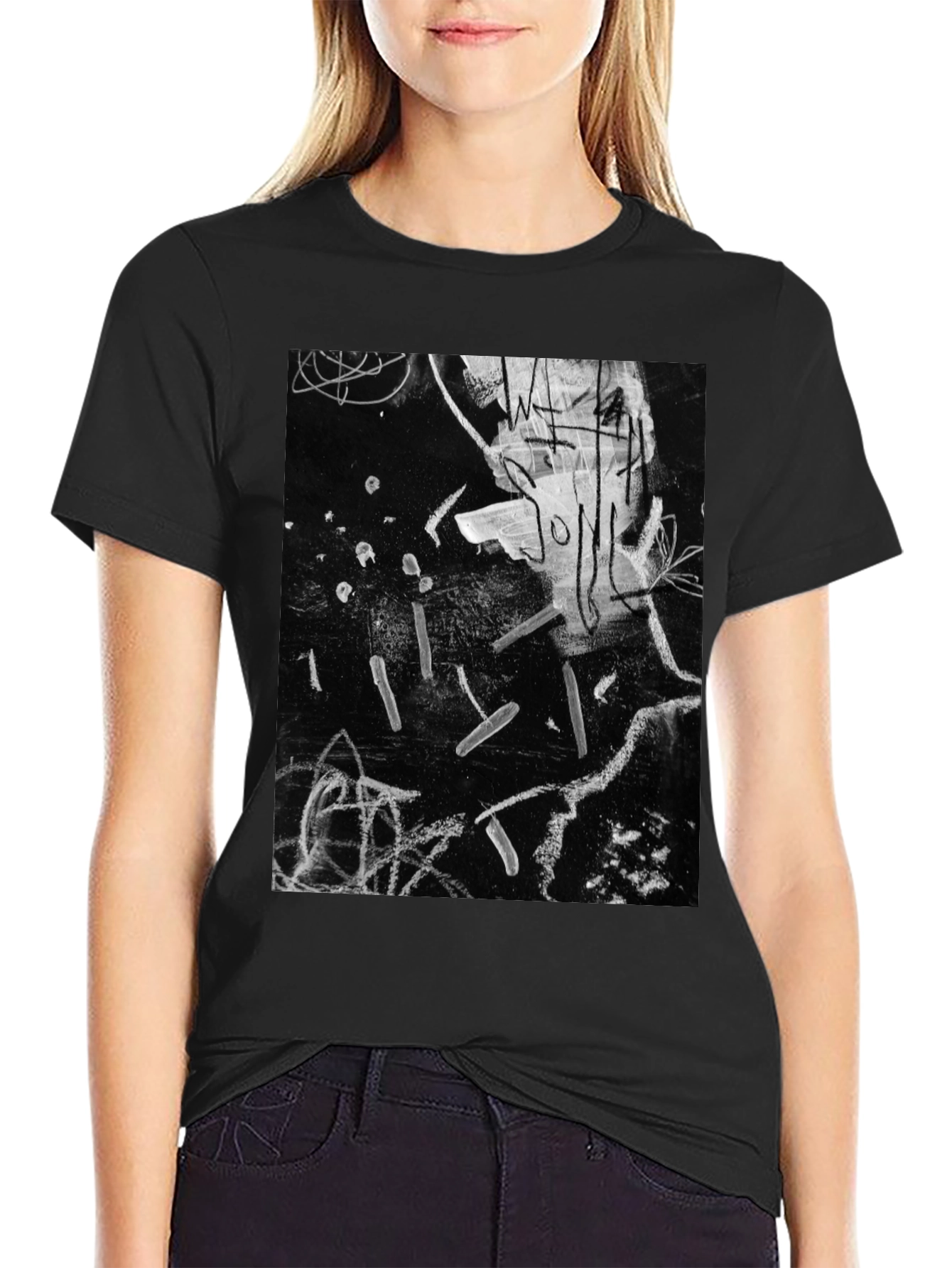 Abstract Art Black T-Shirt