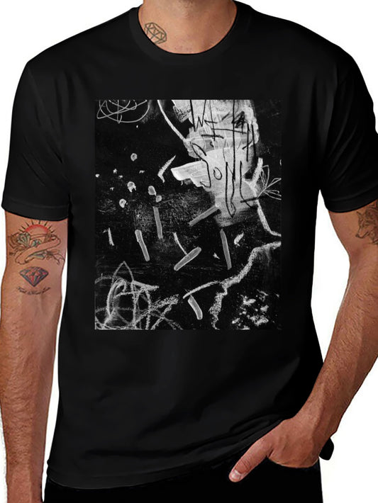 Abstract Art Black T-Shirt