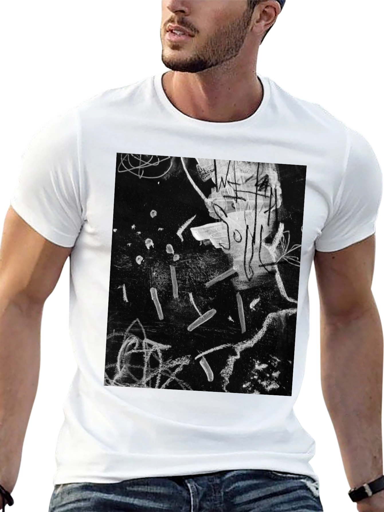 Abstract Art Black T-Shirt