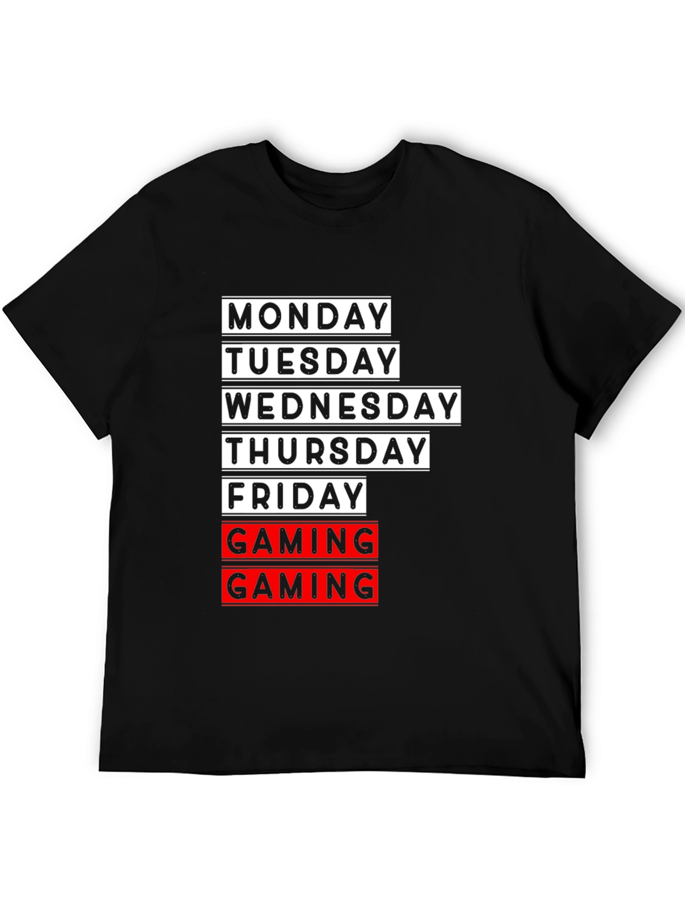 Gaming Days Graphic T-Shirt - Black