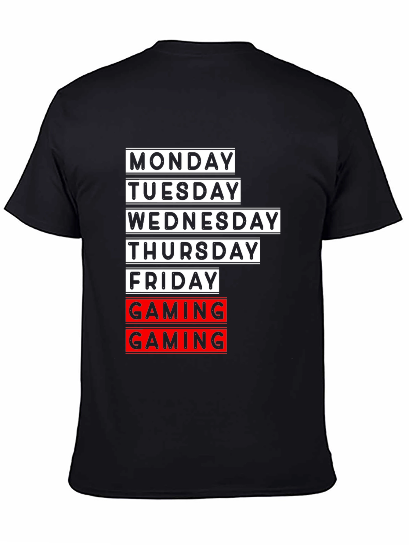 Gaming Days Graphic T-Shirt - Black