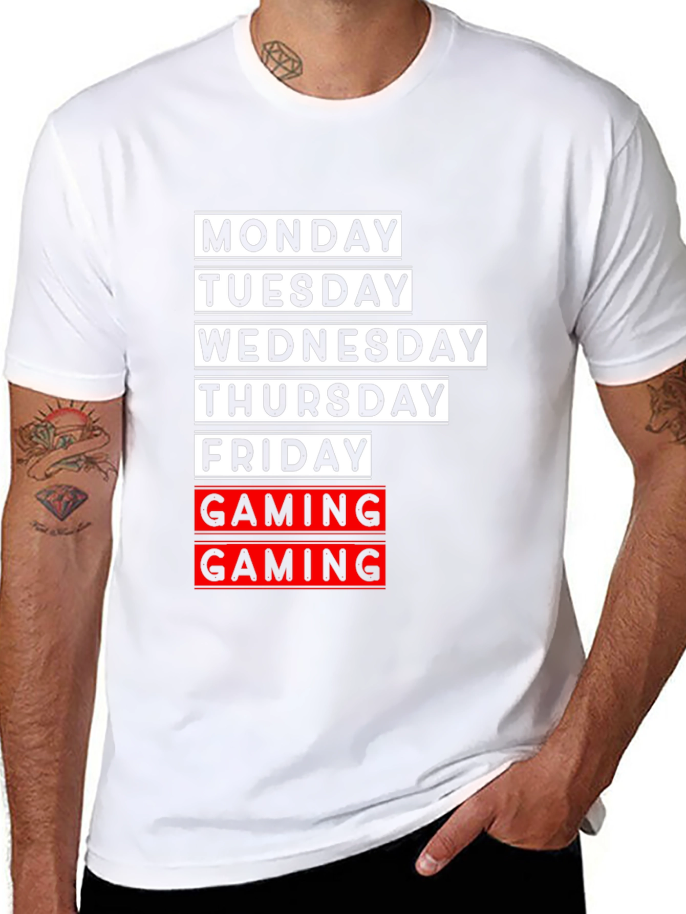 Gaming Days Graphic T-Shirt - Black