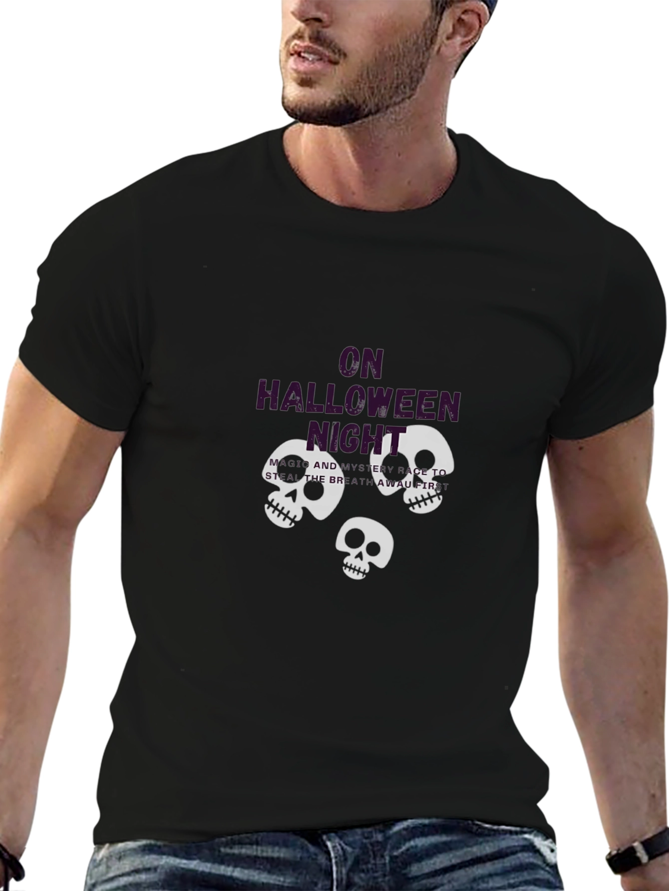 Halloween Night Skull T-Shirt