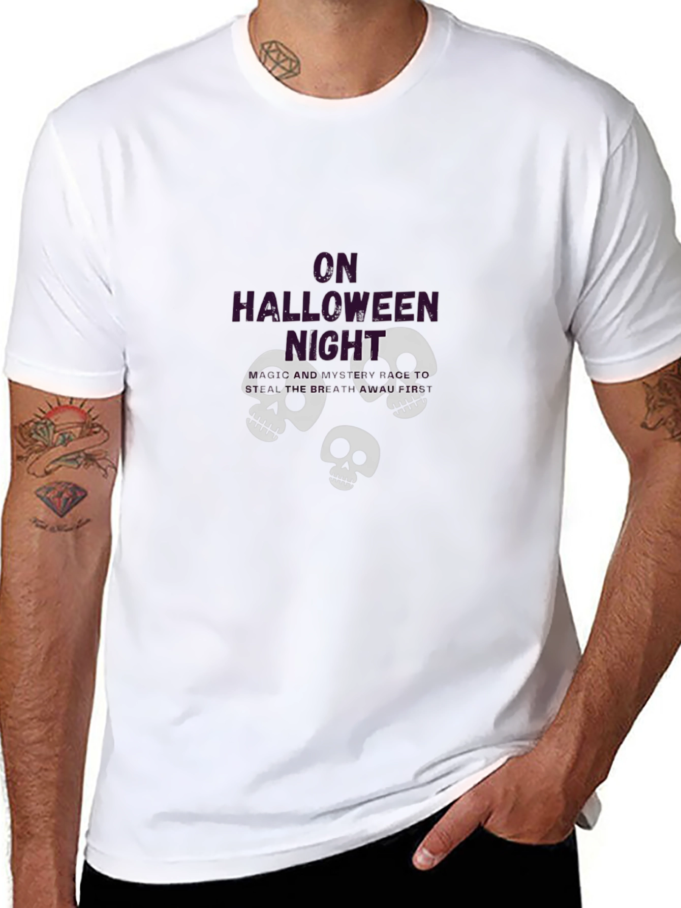 Halloween Night Skull T-Shirt