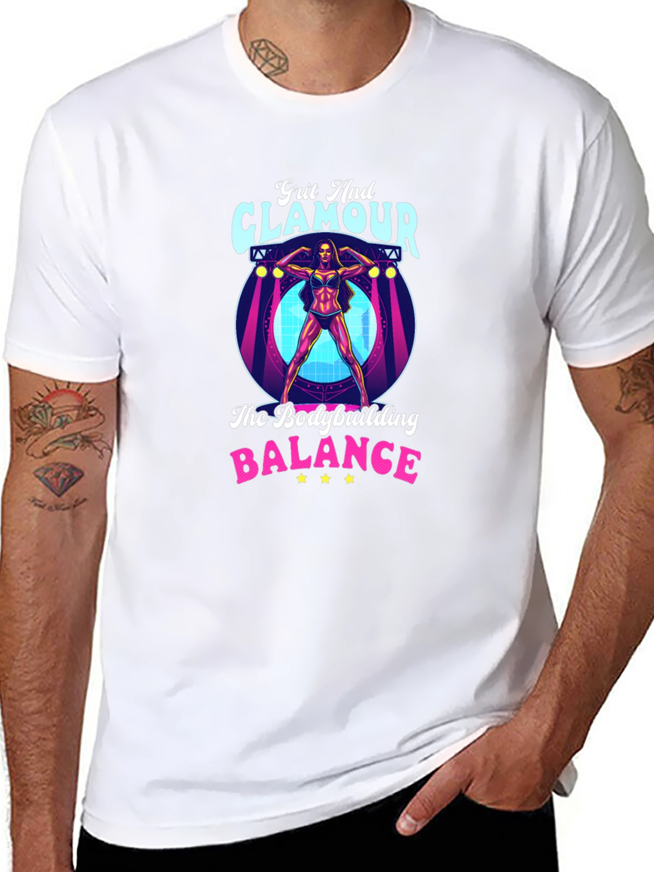 Grit & Glamour Bodybuilding T-Shirt