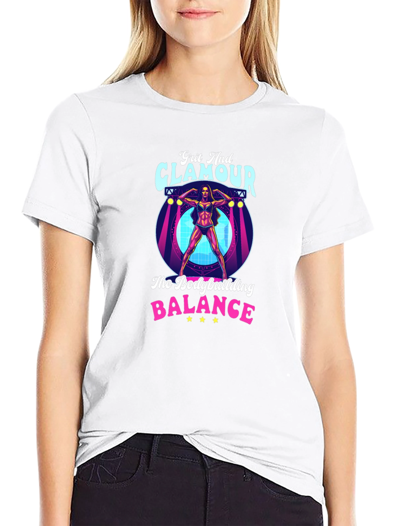 Grit & Glamour Bodybuilding T-Shirt