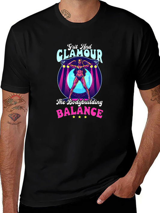 Grit & Glamour Bodybuilding T-Shirt