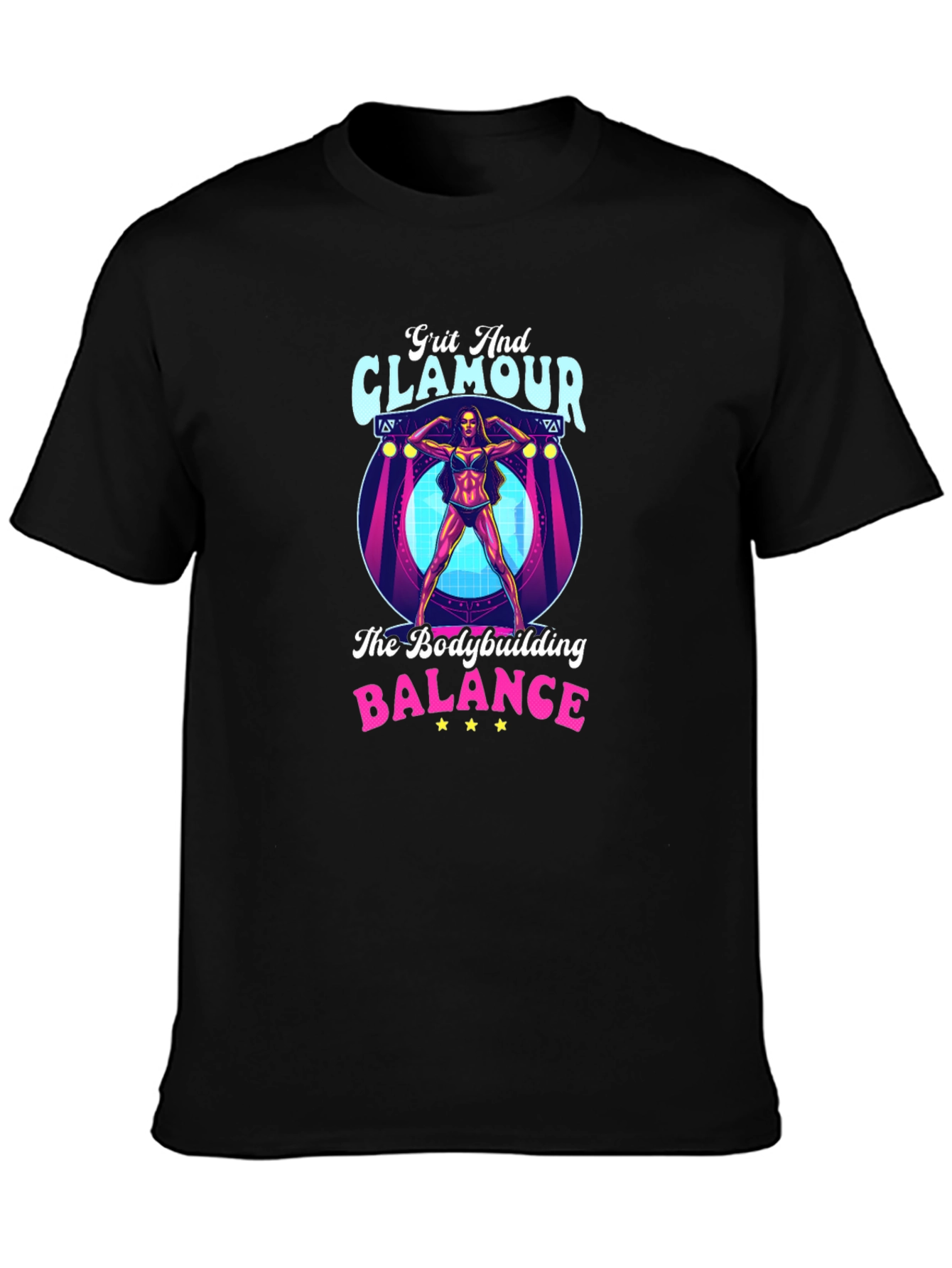Grit & Glamour Bodybuilding T-Shirt