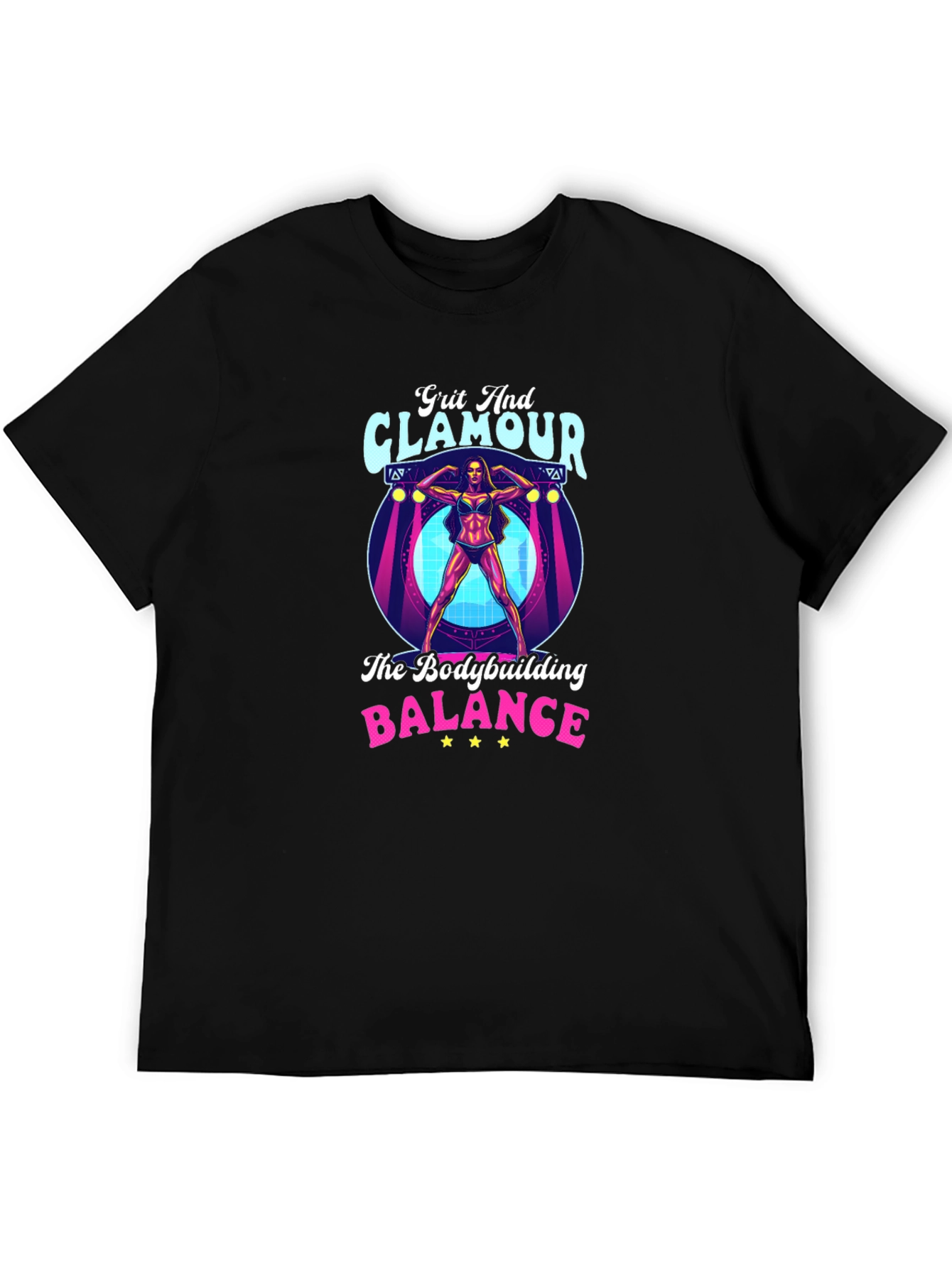 Grit & Glamour Bodybuilding T-Shirt