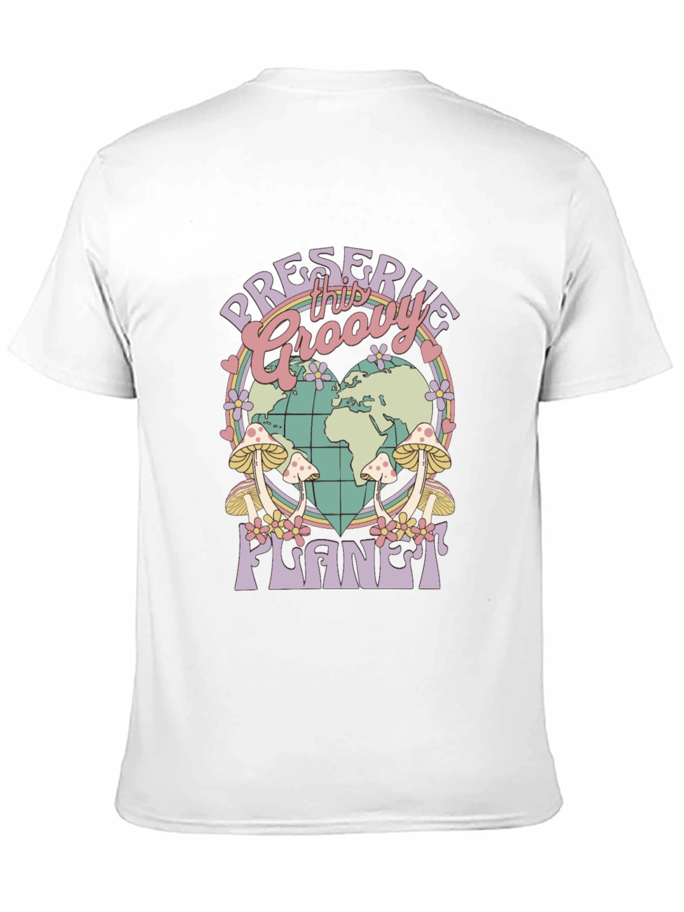 Groovy Planet T-Shirt - Retro Earth Day Tee