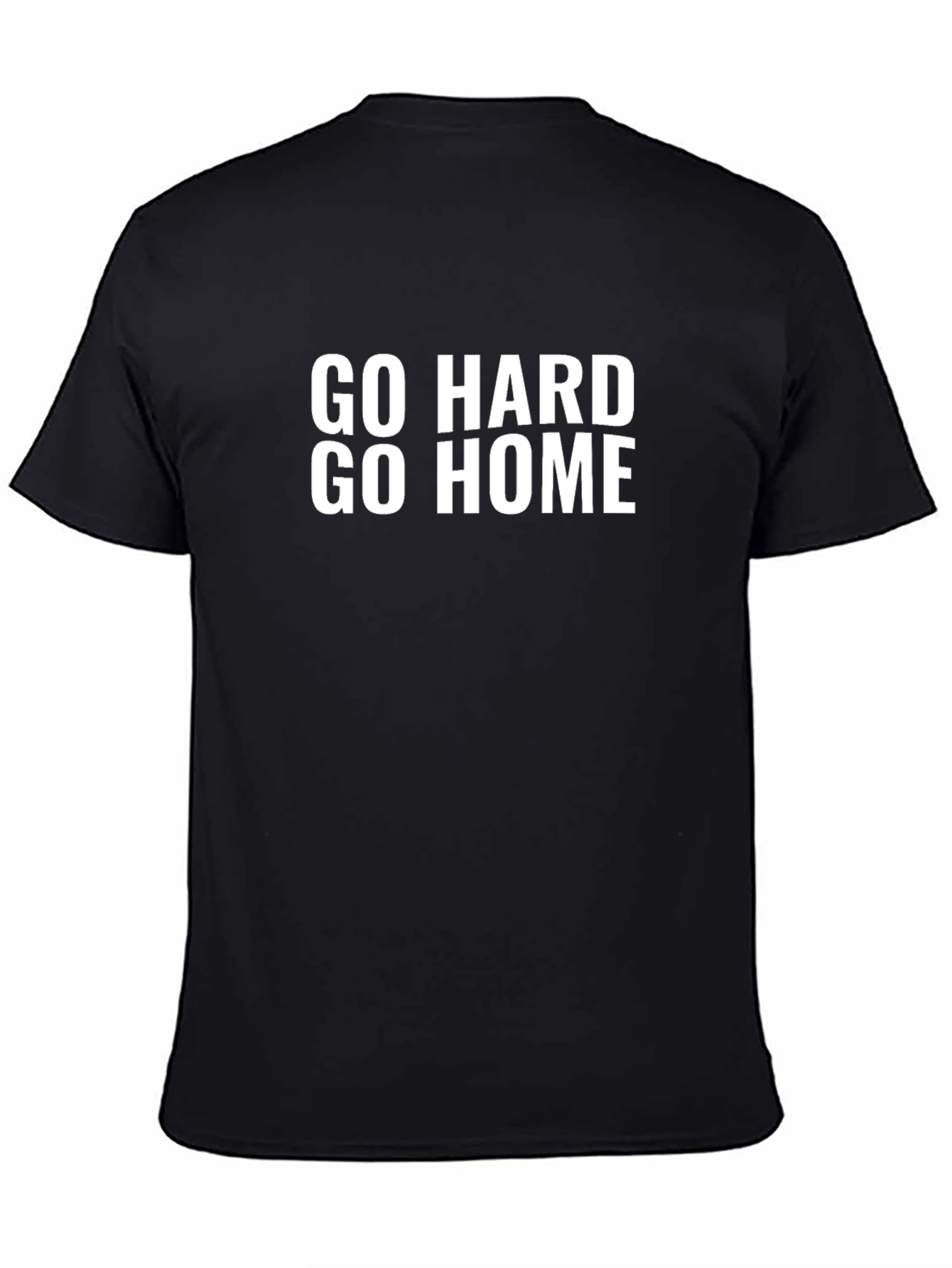Go Hard Go Home Black Graphic Tee