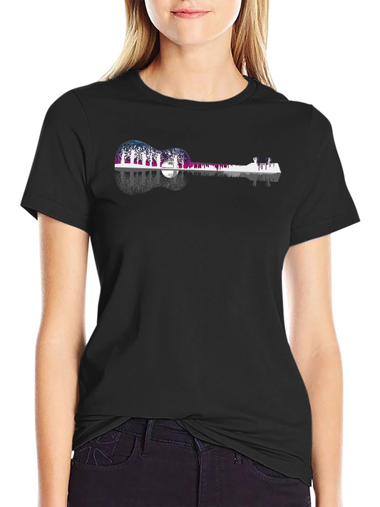 Guitar Landscape Graphic T-Shirt