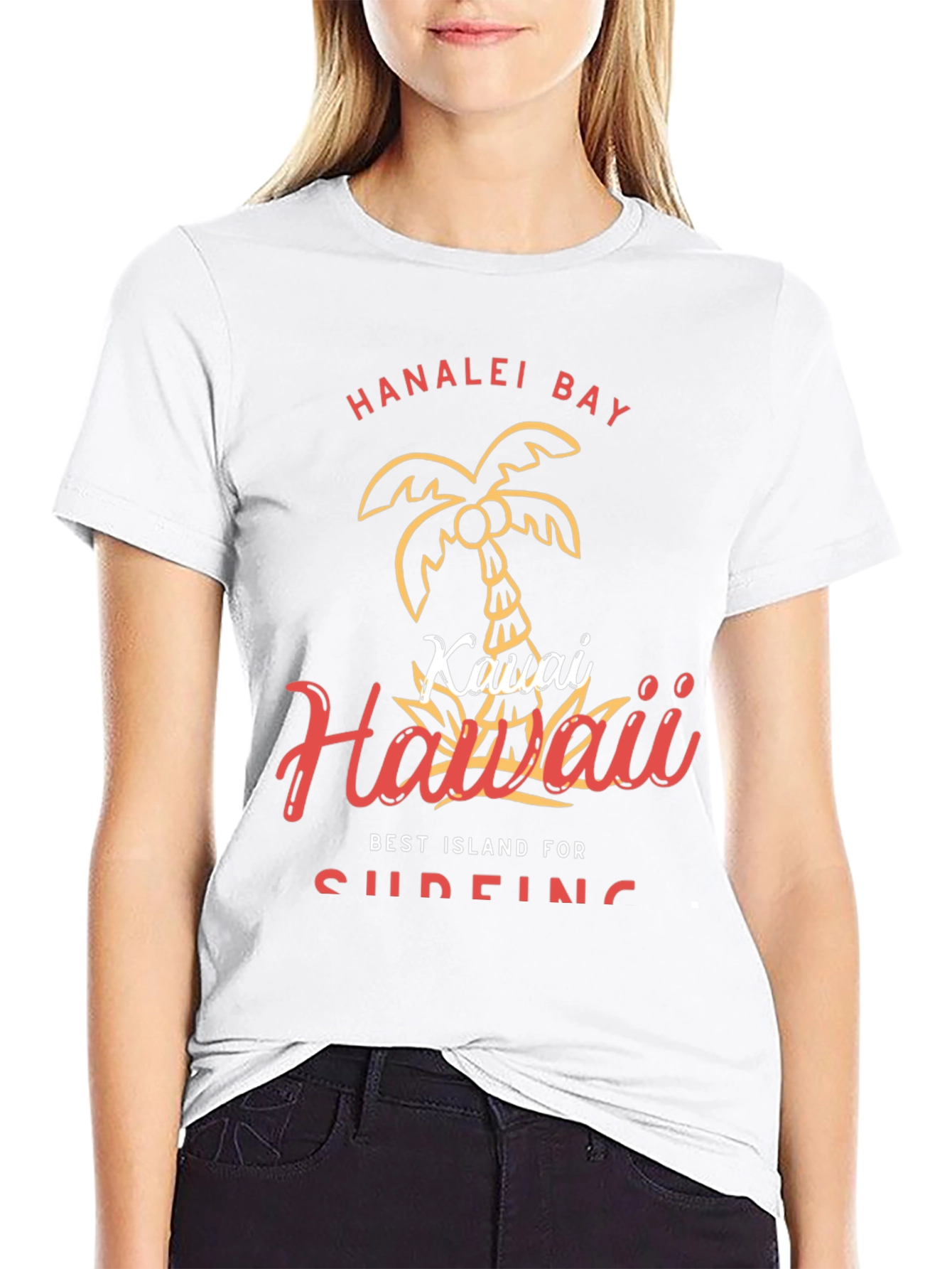 Hanalei Bay Hawaii Graphic Tee - Island Style