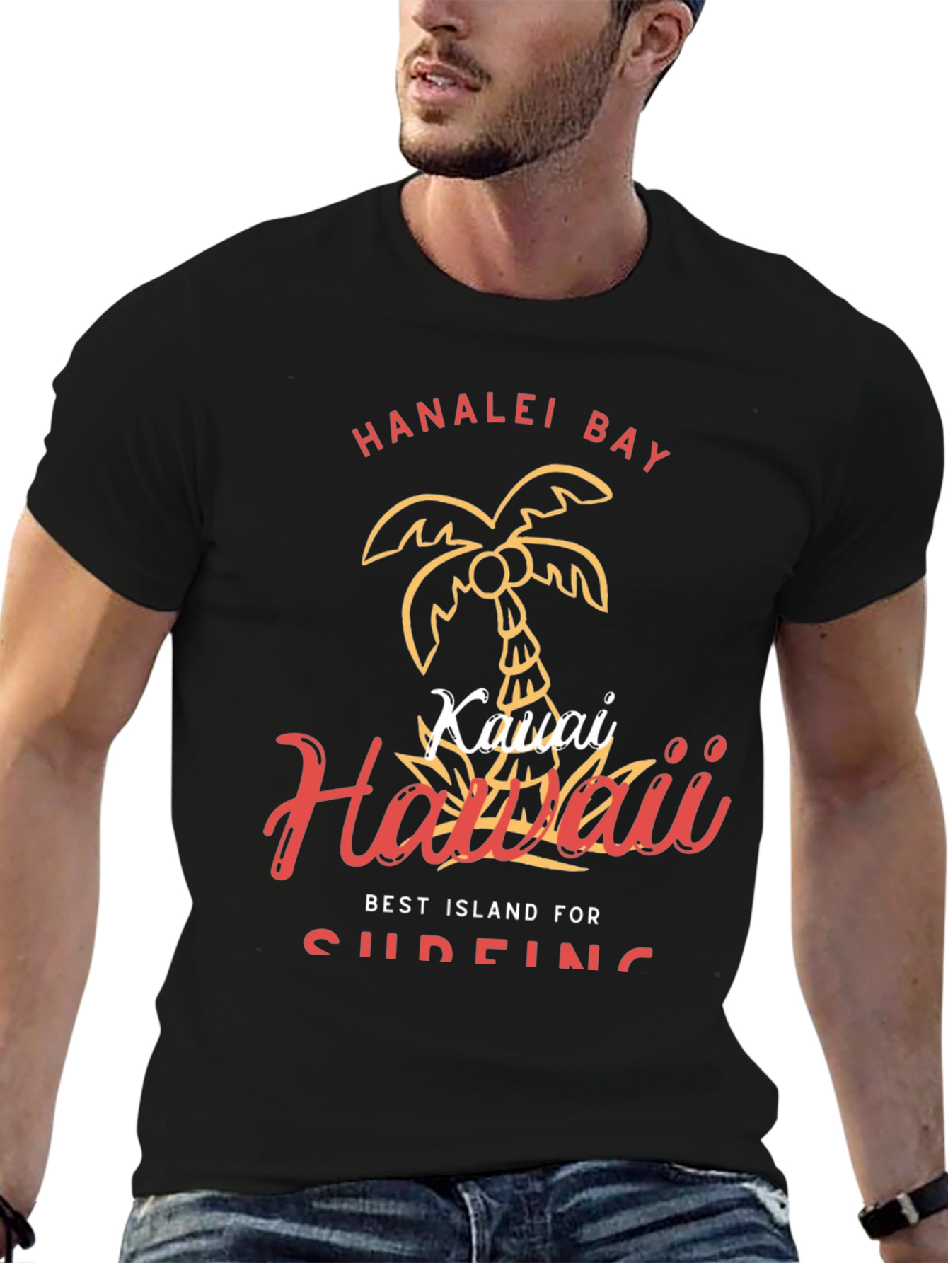 Hanalei Bay Hawaii Graphic Tee - Island Style