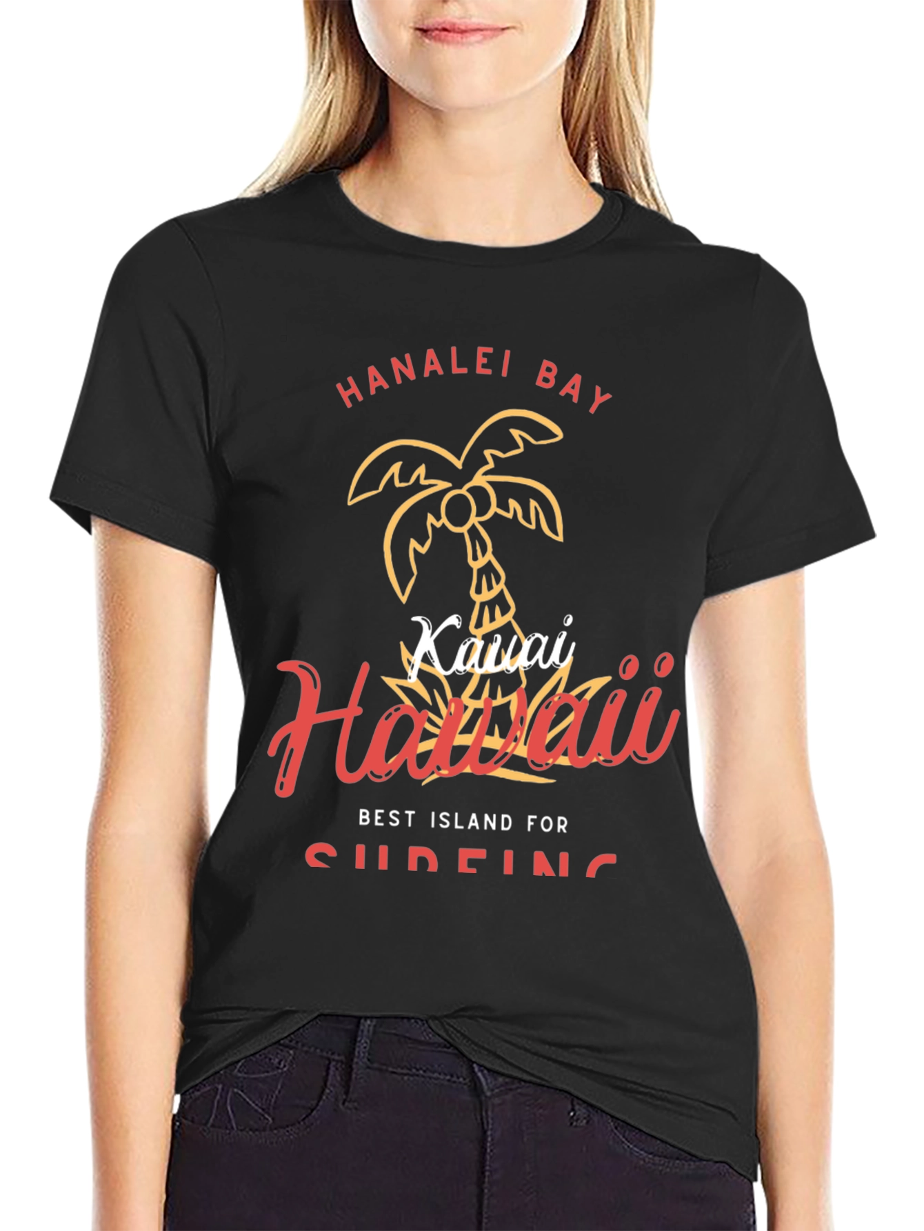 Hanalei Bay Hawaii Graphic Tee - Island Style