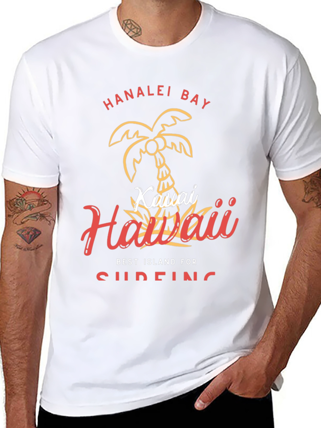 Hanalei Bay Hawaii Graphic Tee - Island Style