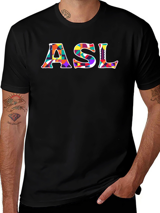ASL Graphic Tee - Bold & Colorful