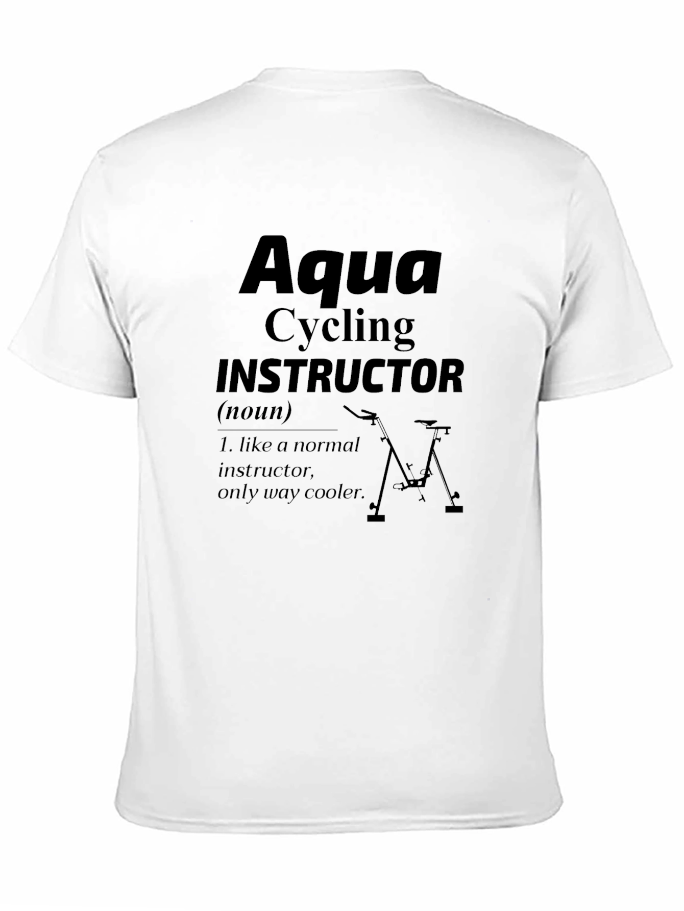 Aqua Cycling Instructor Graphic T-Shirt