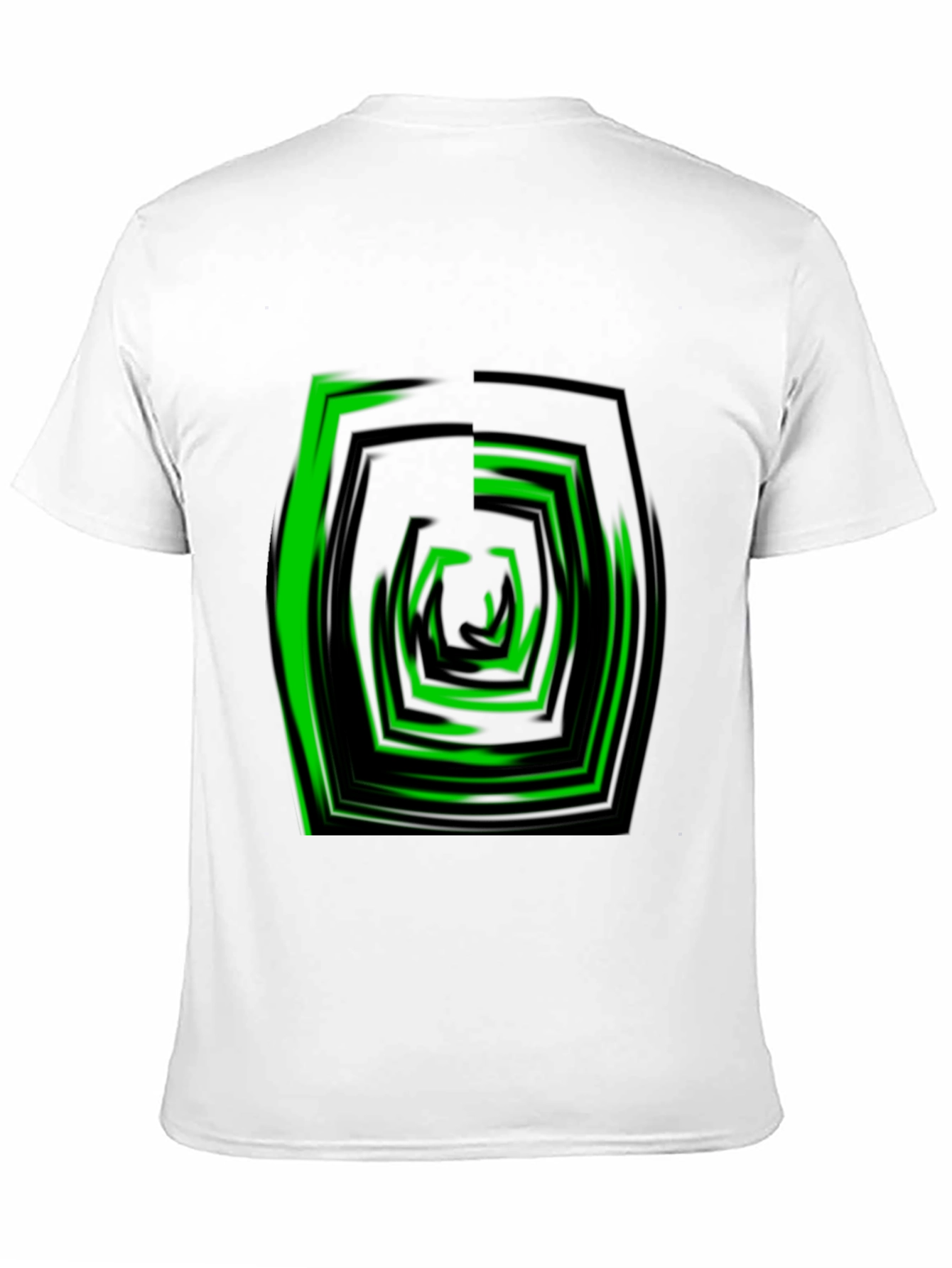 Abstract Hexagon Graphic Tee - Modern Black T-Shirt