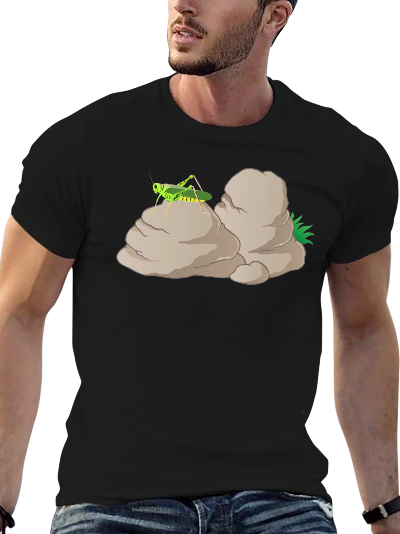 Grasshopper on Rocks Graphic Tee