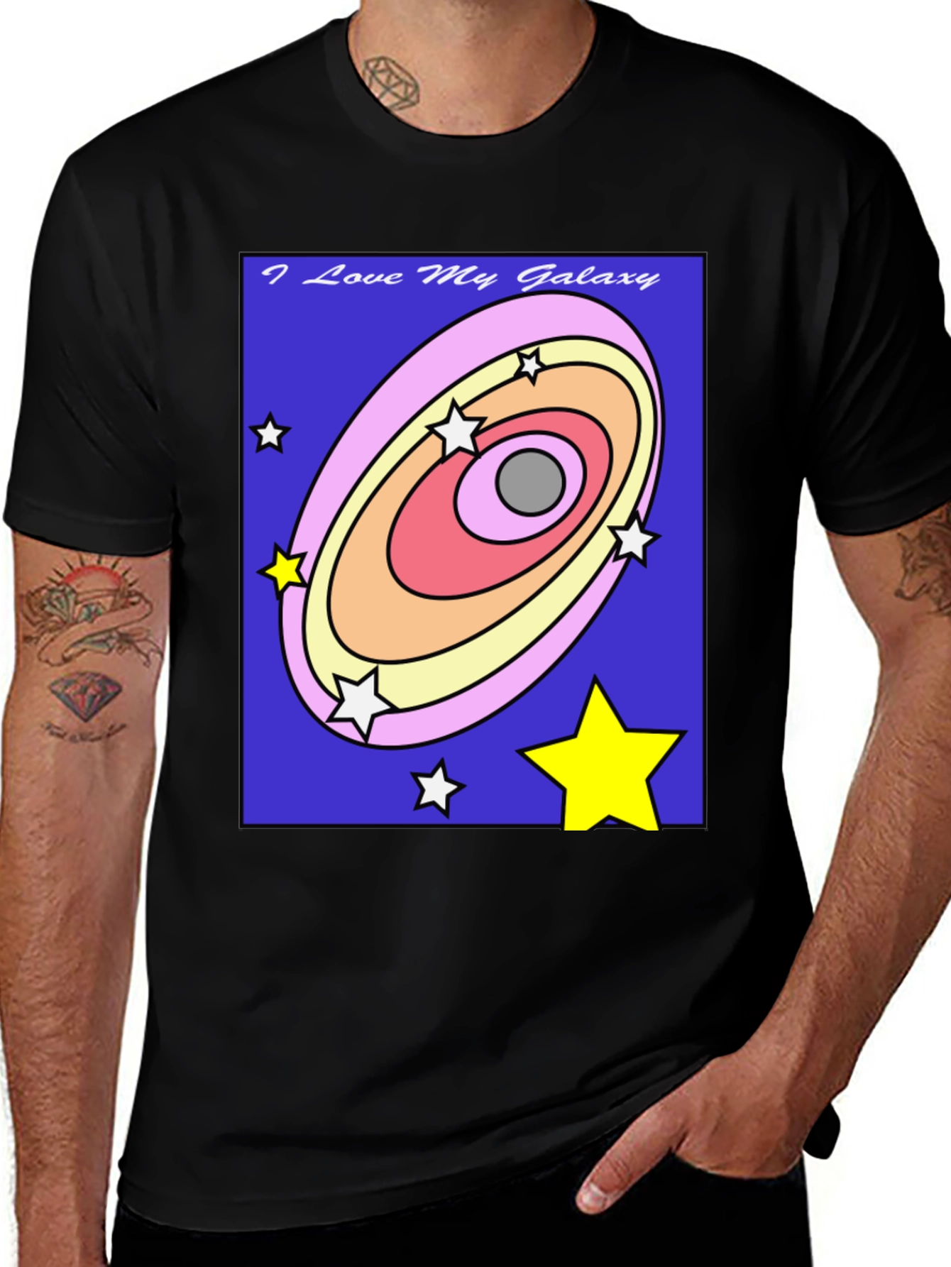 Galaxy Lover T-Shirt - Cosmic Star Design