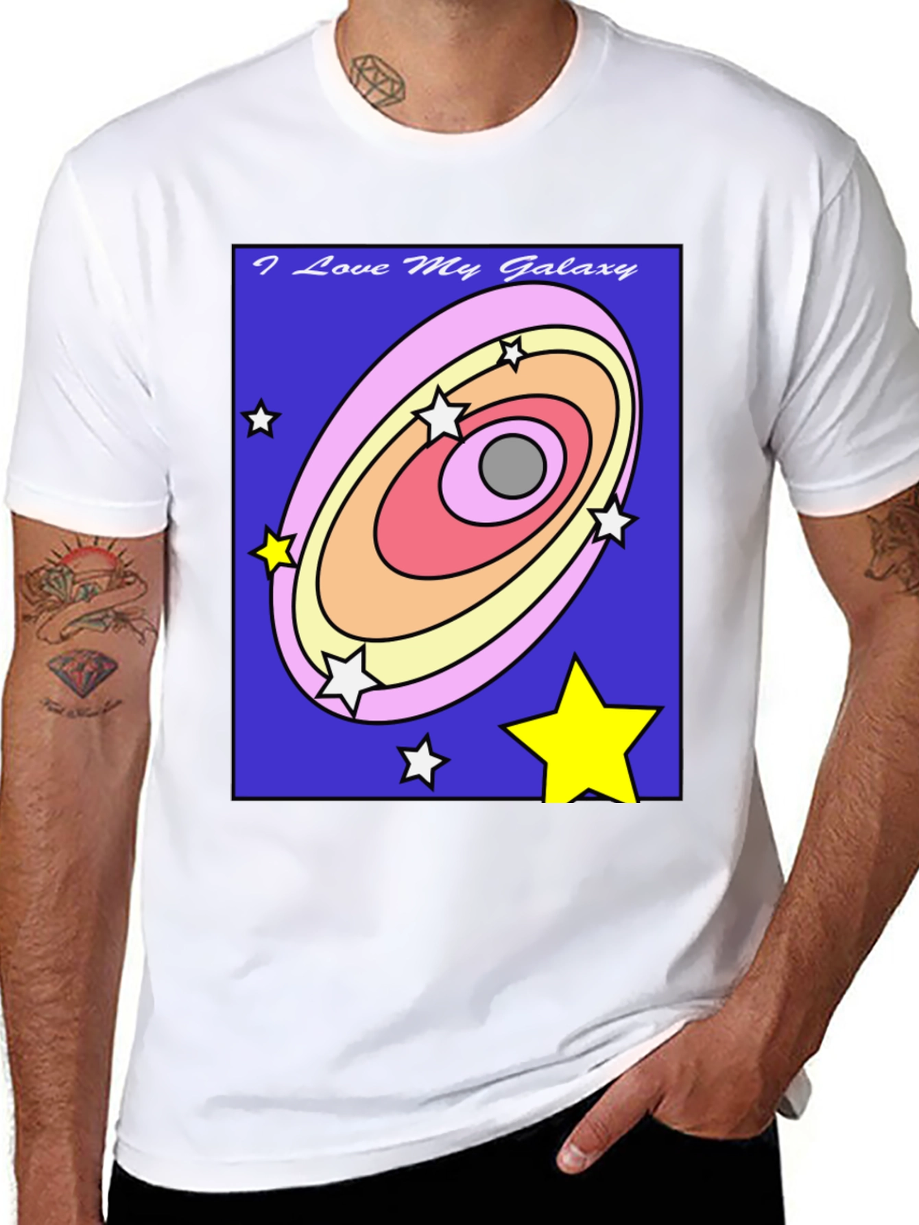 Galaxy Lover T-Shirt - Cosmic Star Design