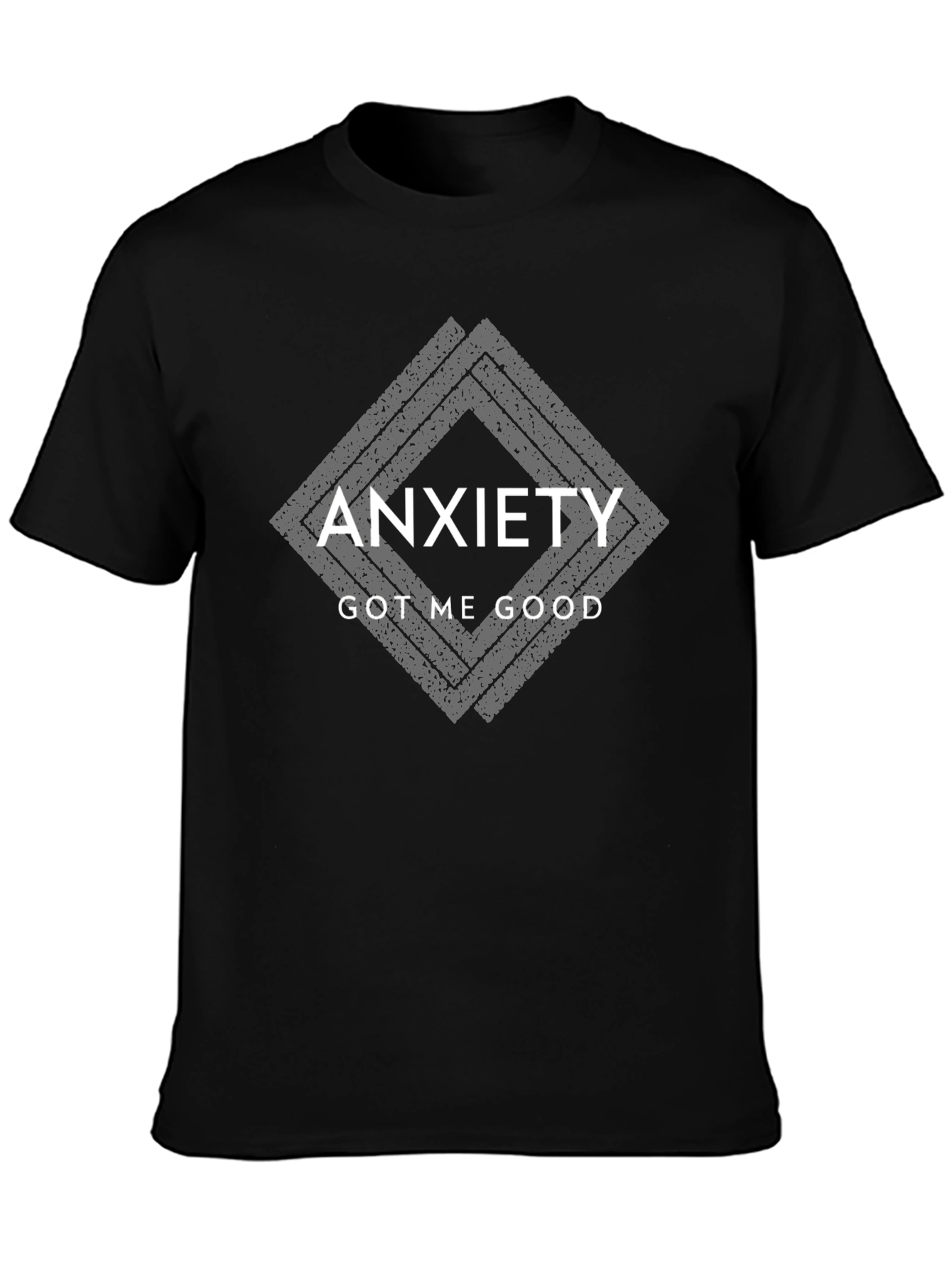 Anxiety Got Me Good Black Graphic T-Shirt