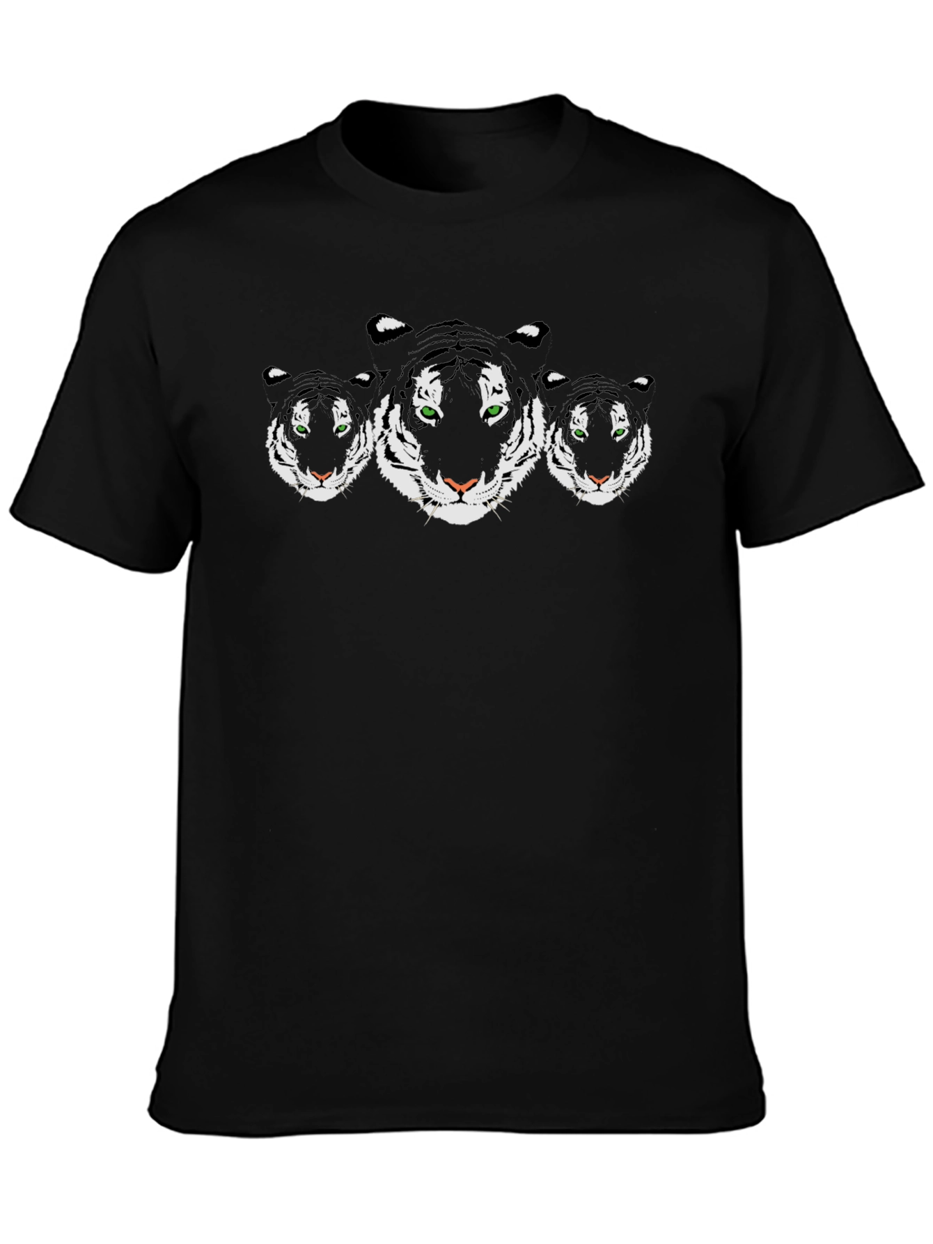 Tiger Graphic Tee - Black Cotton Blend
