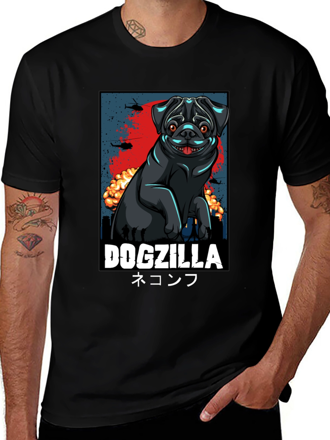 Dogzilla T-Shirt | Pugzilla Tee