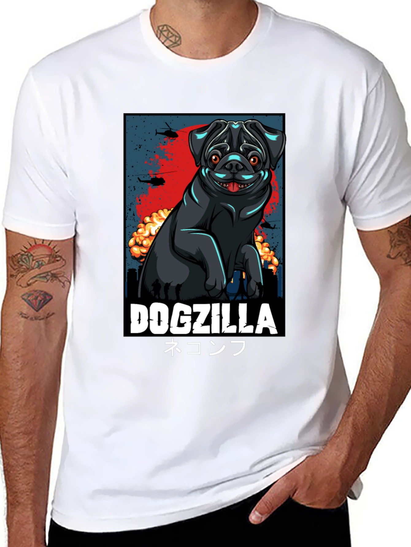 Dogzilla T-Shirt | Pugzilla Tee