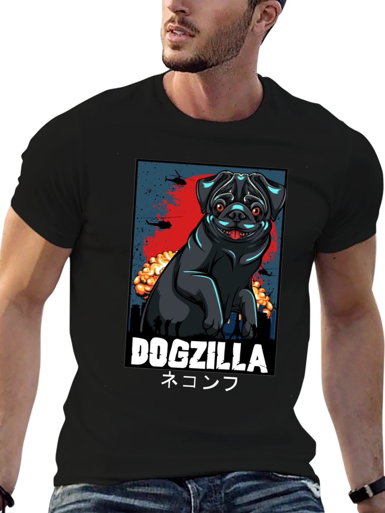 Dogzilla T-Shirt | Pugzilla Tee
