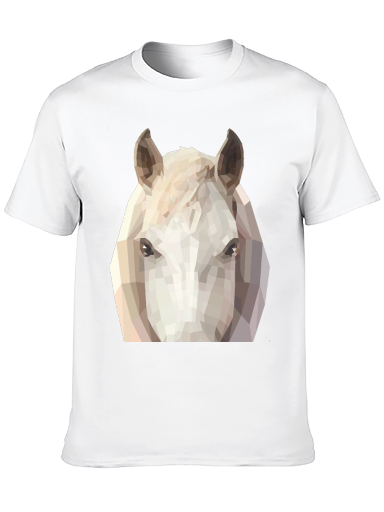 Geometric Horse Tee - Modern Animal Graphic T-Shirt