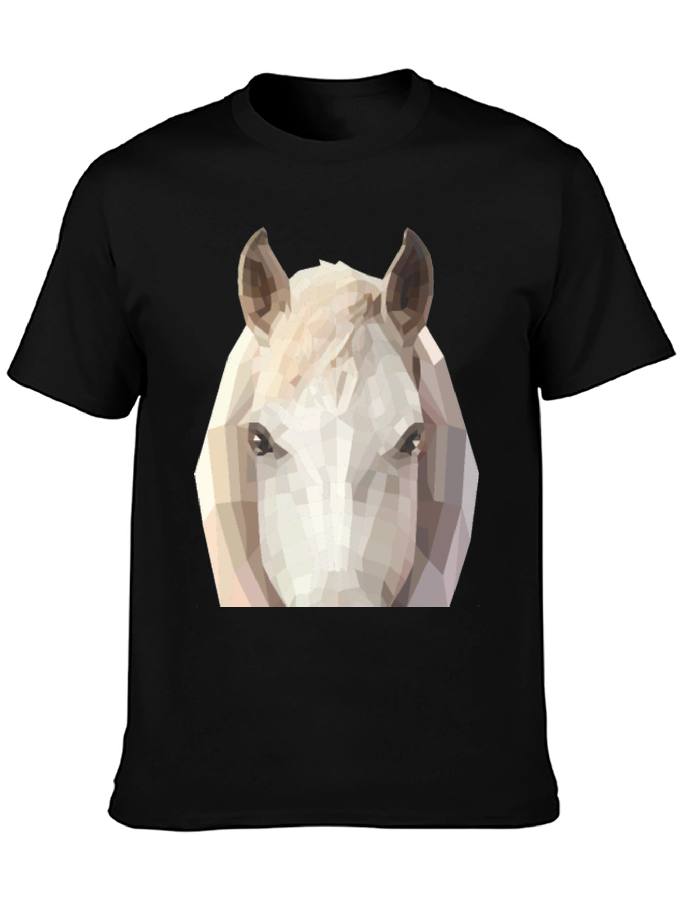 Geometric Horse Tee - Modern Animal Graphic T-Shirt