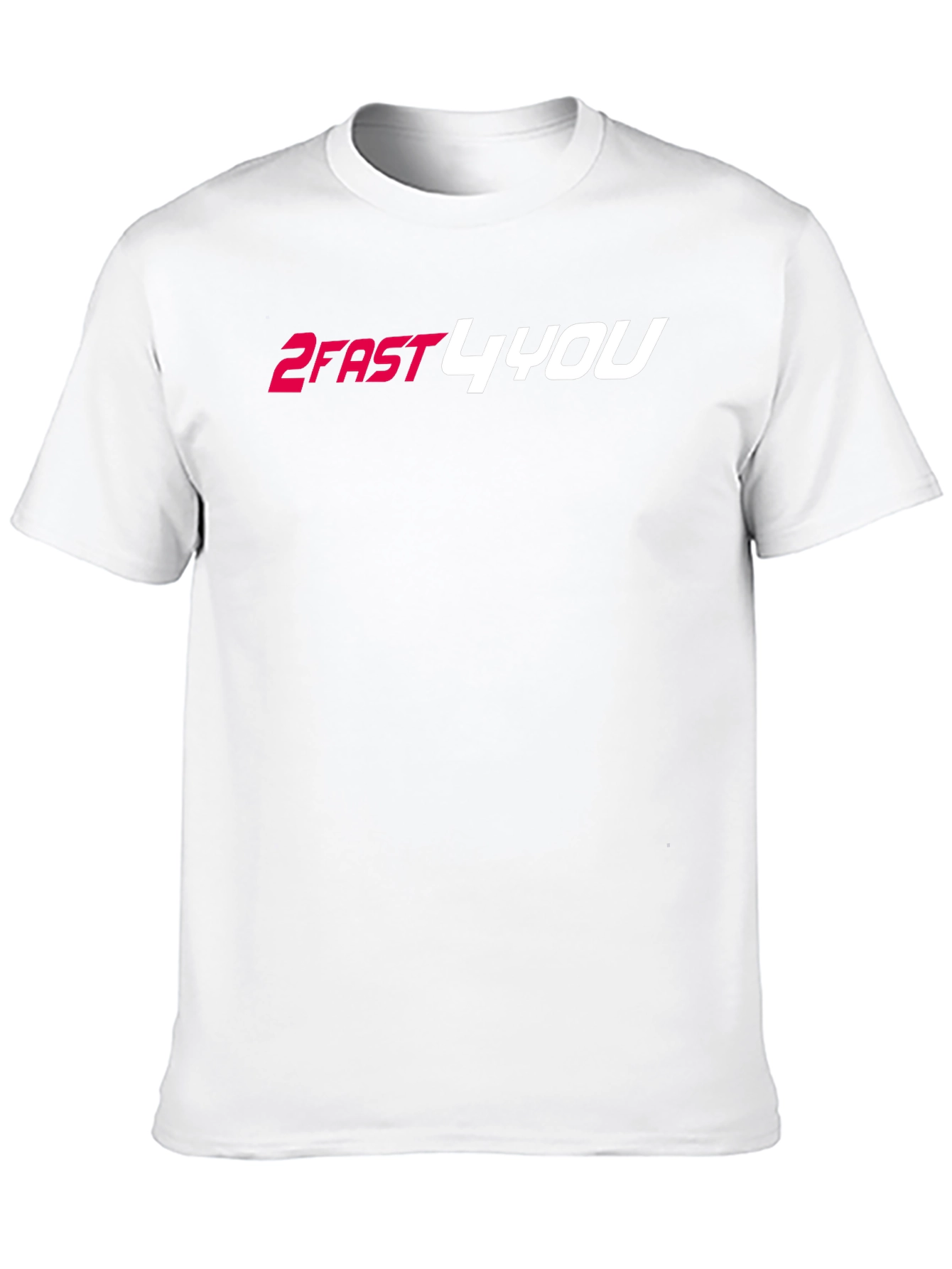 2FAST4YOU Graphic Tee - Black Cotton Blend