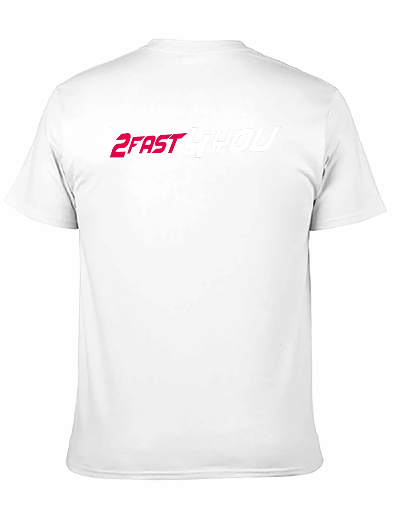 2FAST4YOU Graphic Tee - Black Cotton Blend