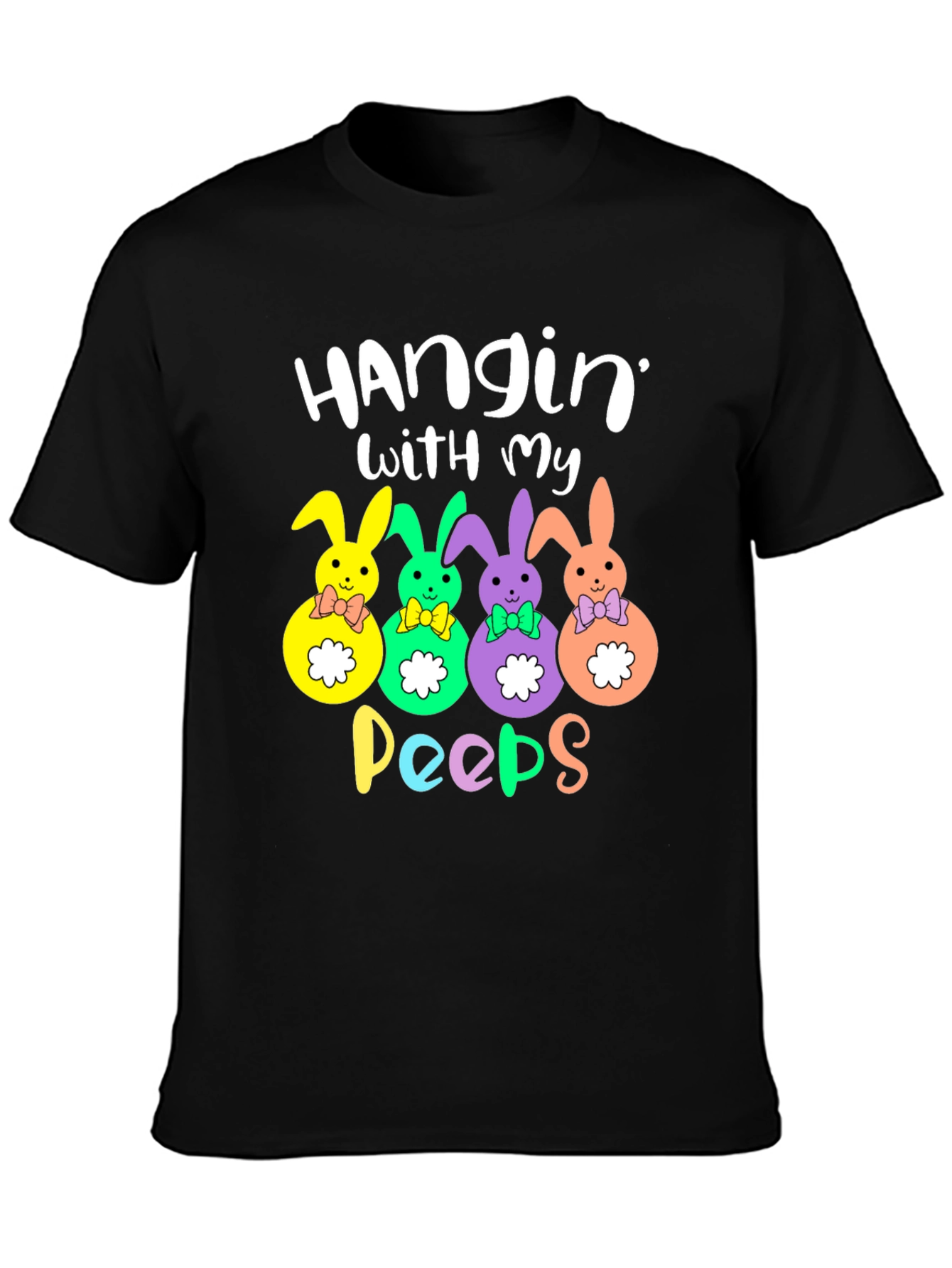 Hangin With My Peeps Easter Bunny T-Shirt