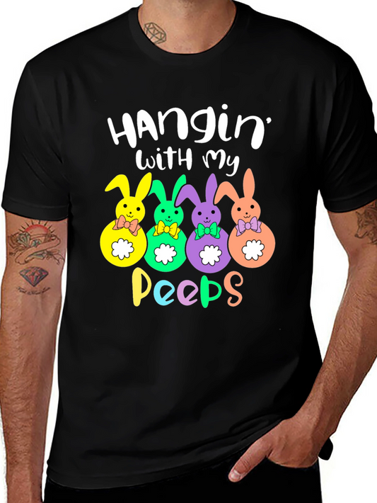 Hangin With My Peeps Easter Bunny T-Shirt