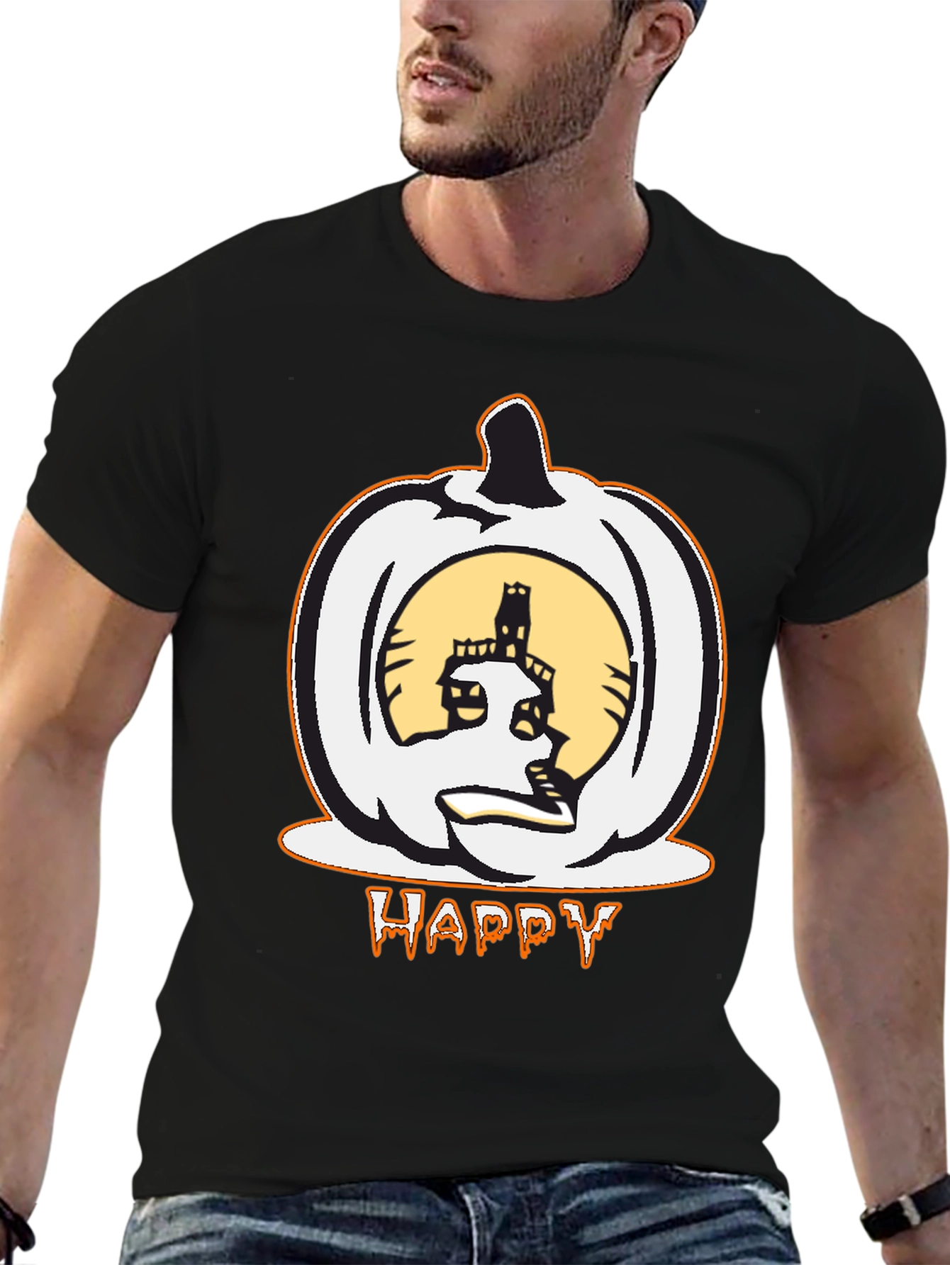 Halloween Pumpkin Happy T-Shirt