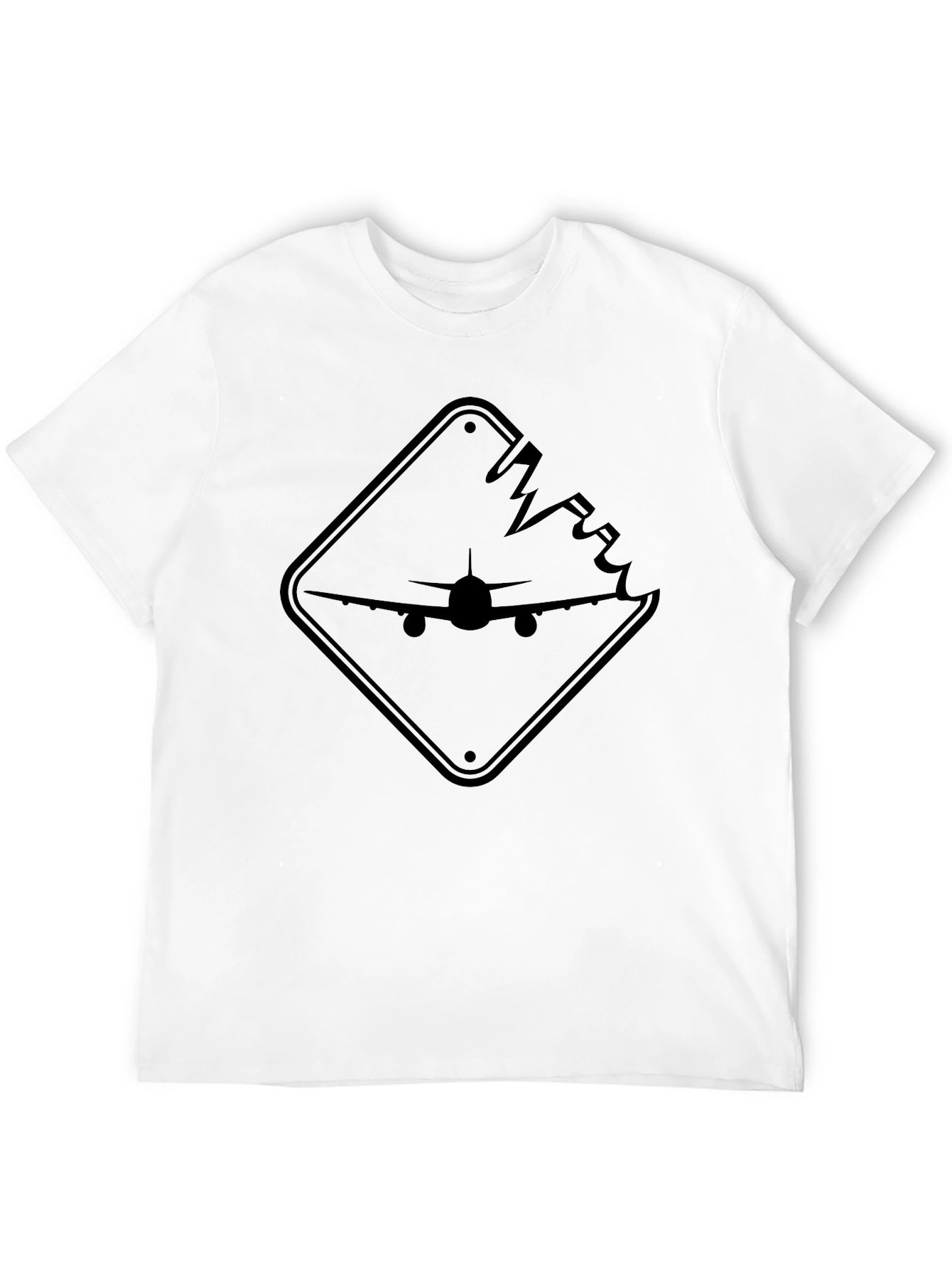 Airplane Graphic Tee - Broken Sign Design
