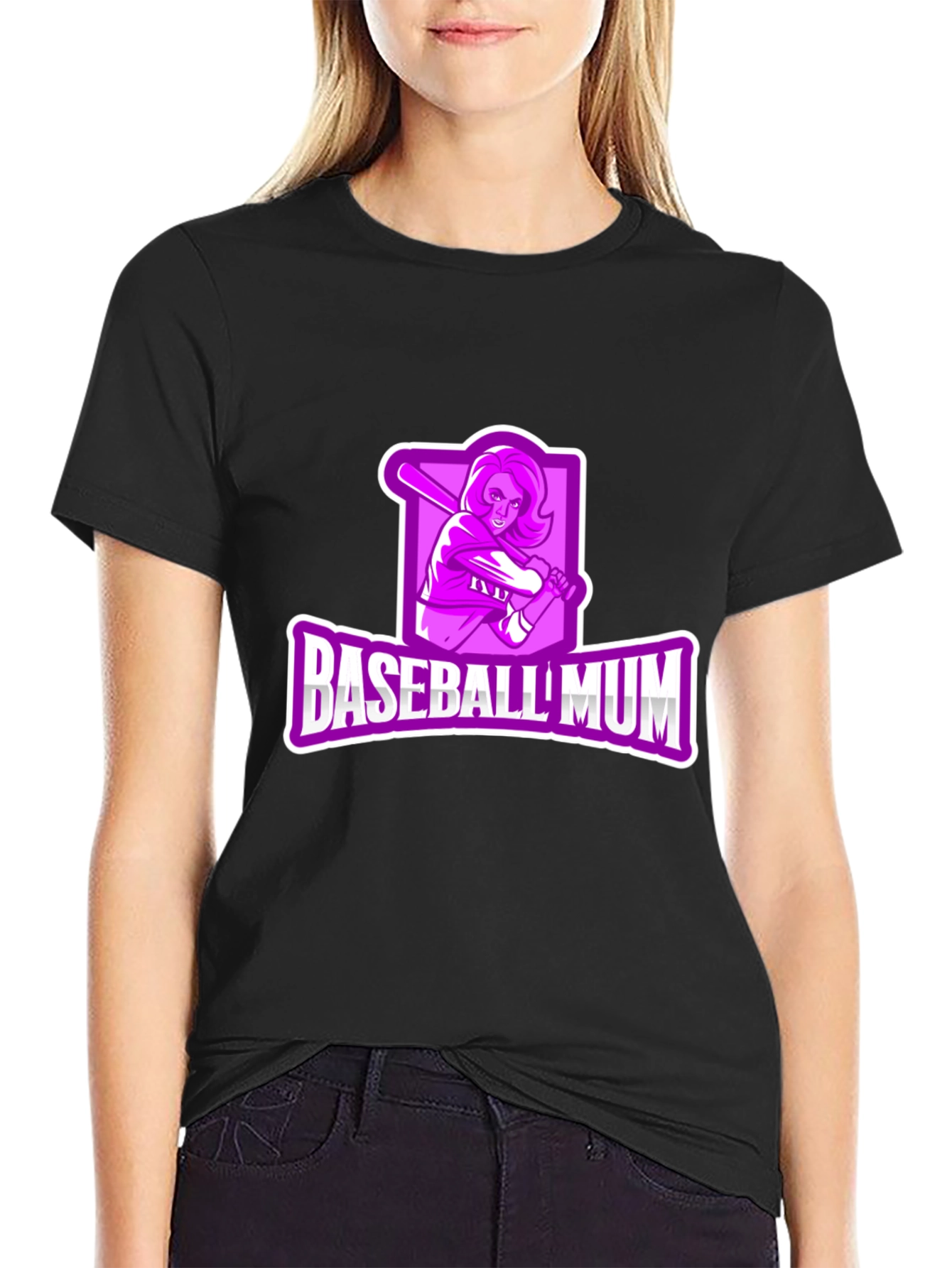 Baseball Mum Graphic T-Shirt