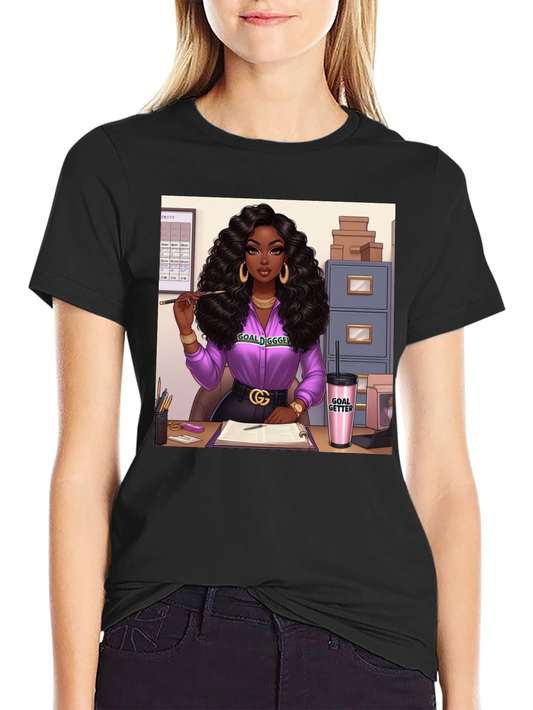 Goal Digger Graphic Tee - Black Unisex T-Shirt