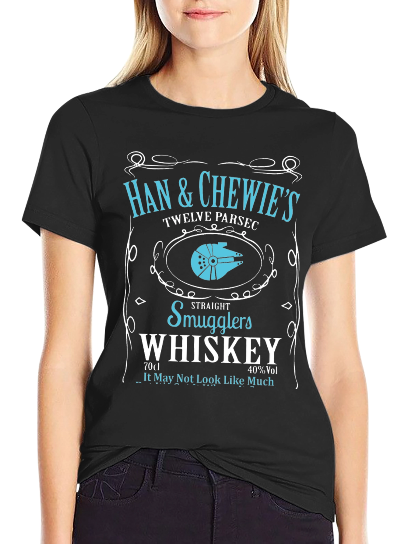Han & Chewies Whiskey Label T-Shirt