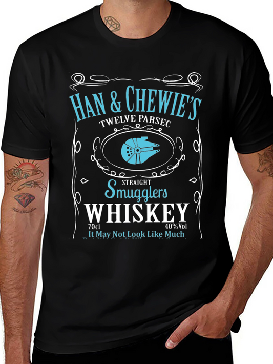 Han & Chewies Whiskey Label T-Shirt
