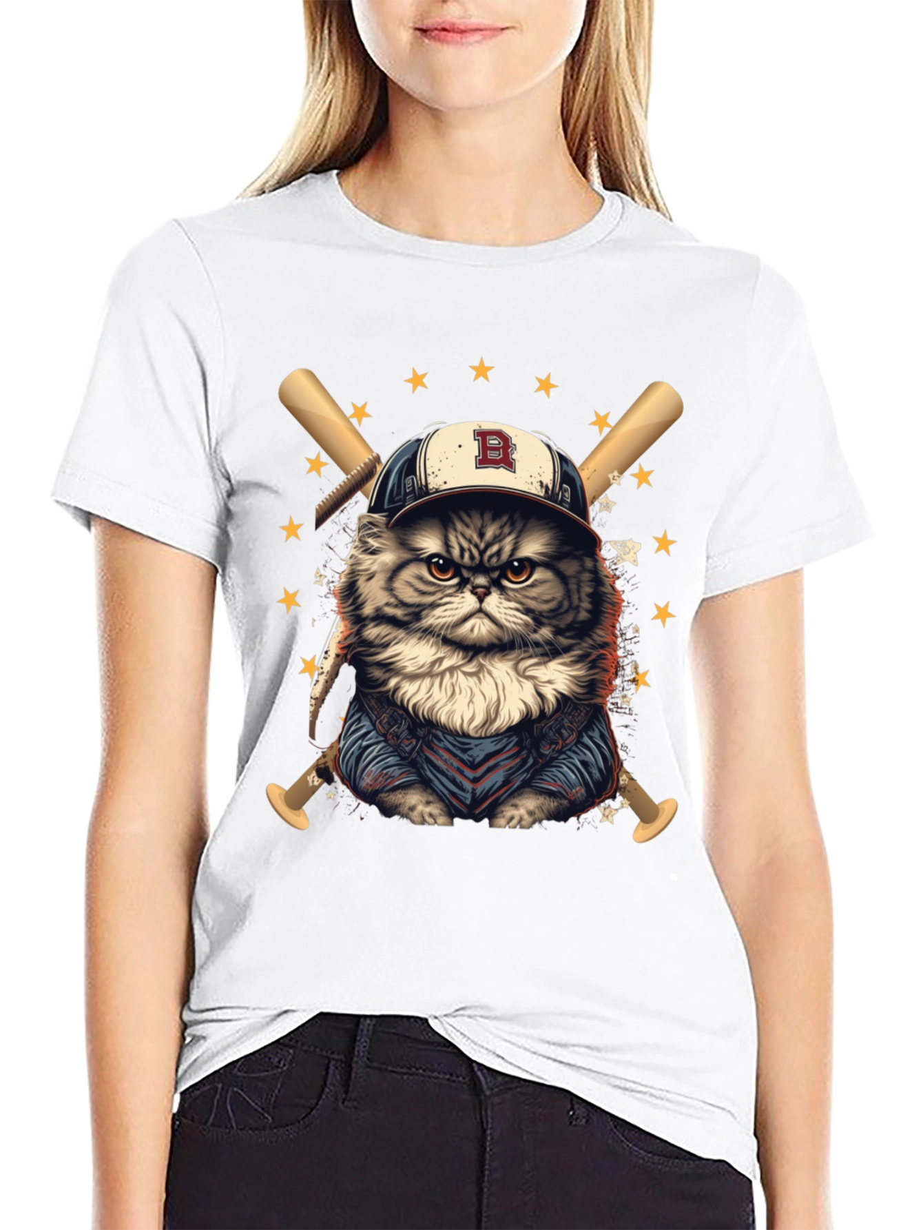 Baseball Cat T-Shirt - Cool & Comfy