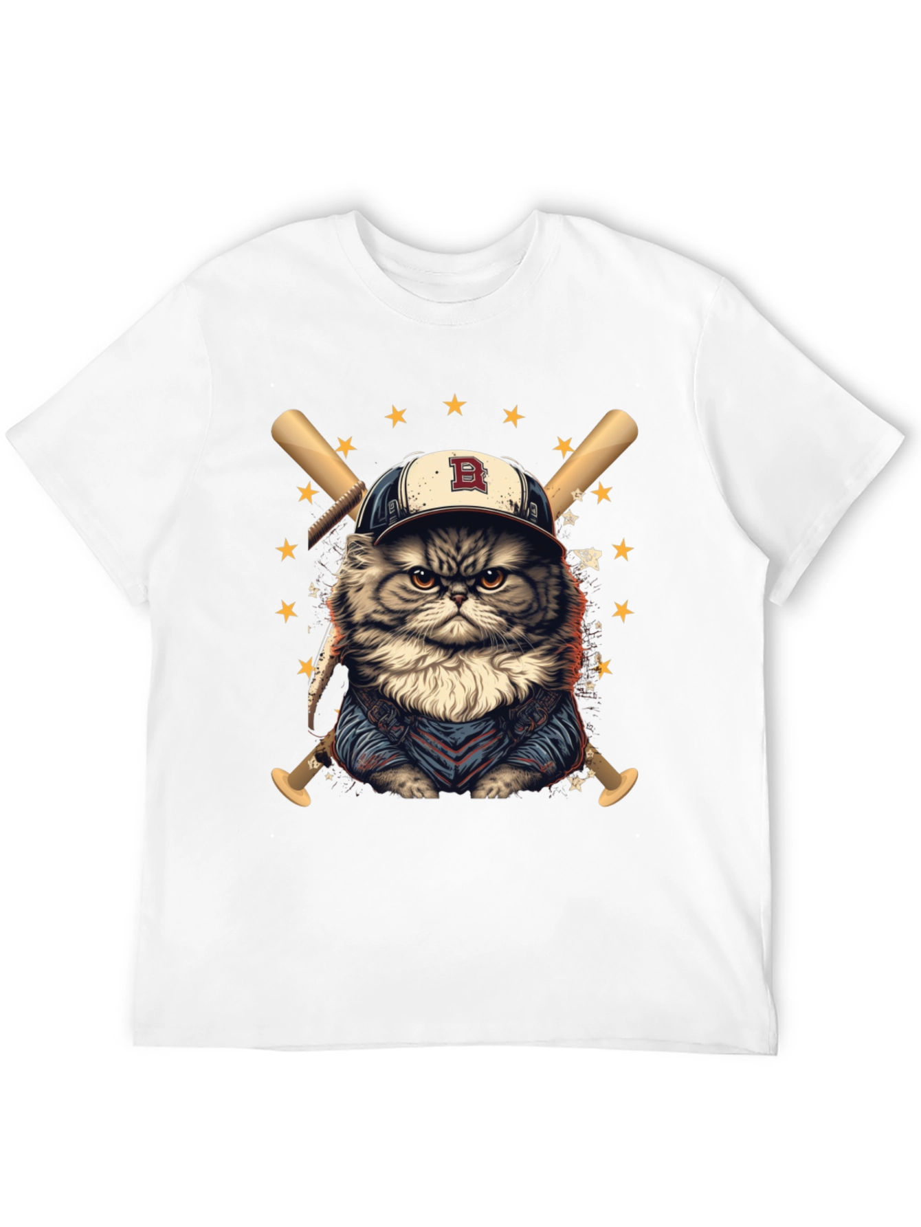 Baseball Cat T-Shirt - Cool & Comfy