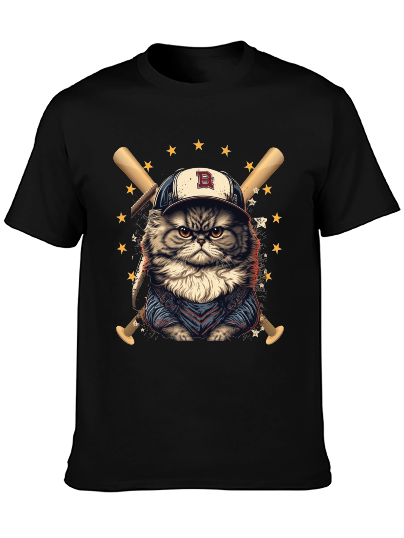 Baseball Cat T-Shirt - Cool & Comfy