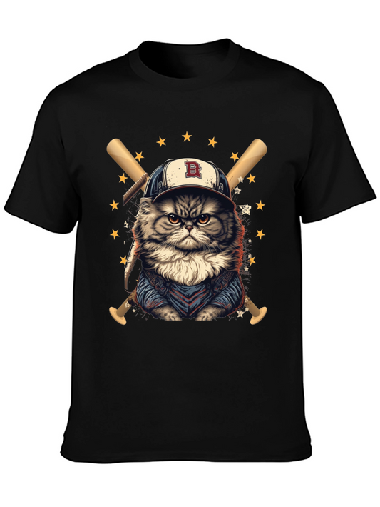 Baseball Cat T-Shirt - Cool & Comfy