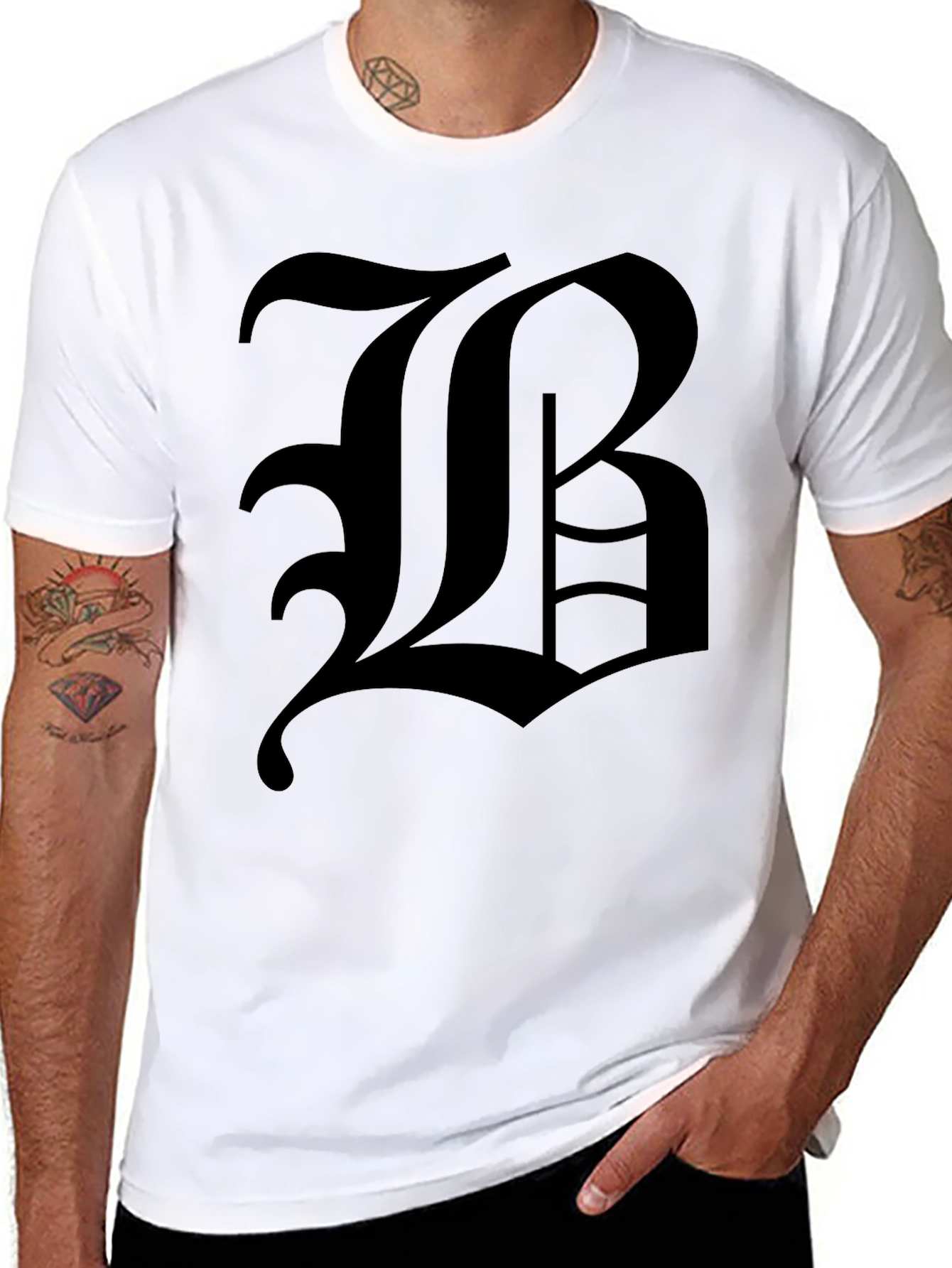Gothic B Black T-Shirt